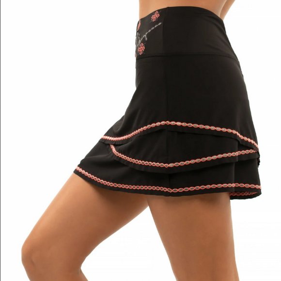 Lucky in Love Lurex Flora Scallop Skort M and XL NWT - Picture 2 of 15